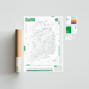 한국100대명산 여행지도 등산지도 버킷리스트 아임매퍼 스크래치맵 실사용 후기 | 효과 있을까? - 상품 이미지 1