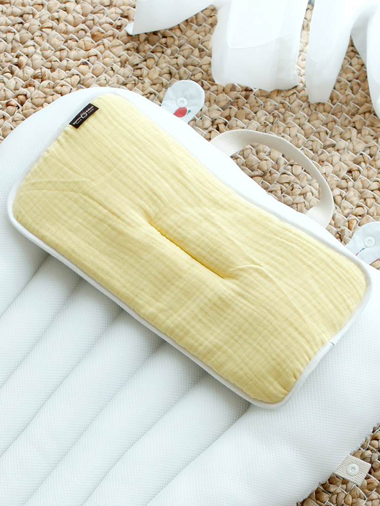 신생아 납작베개 매쉬 거즈 양면 돌아기베개