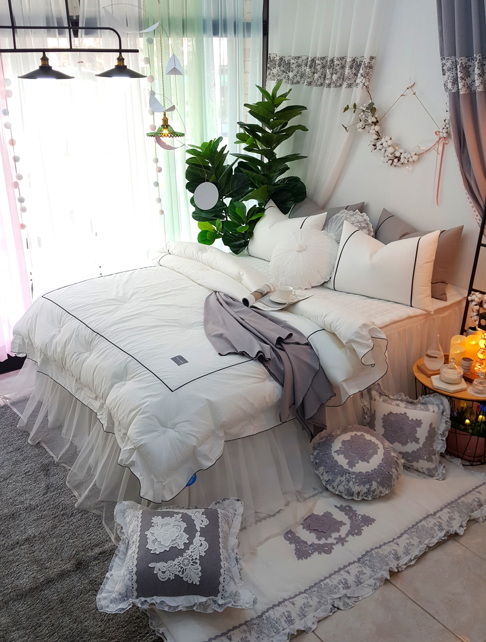 호텔식침구 구름 고밀도 순면차렵이불 봄가을 겨울이불