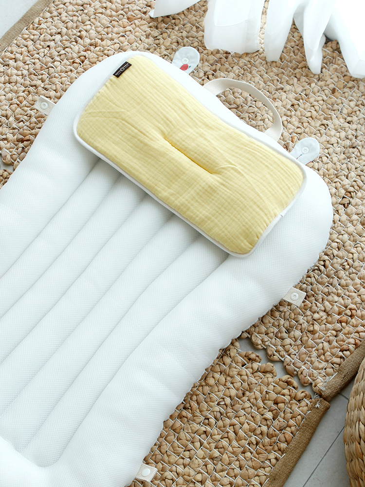 신생아 납작베개 매쉬 거즈 양면 돌아기베개