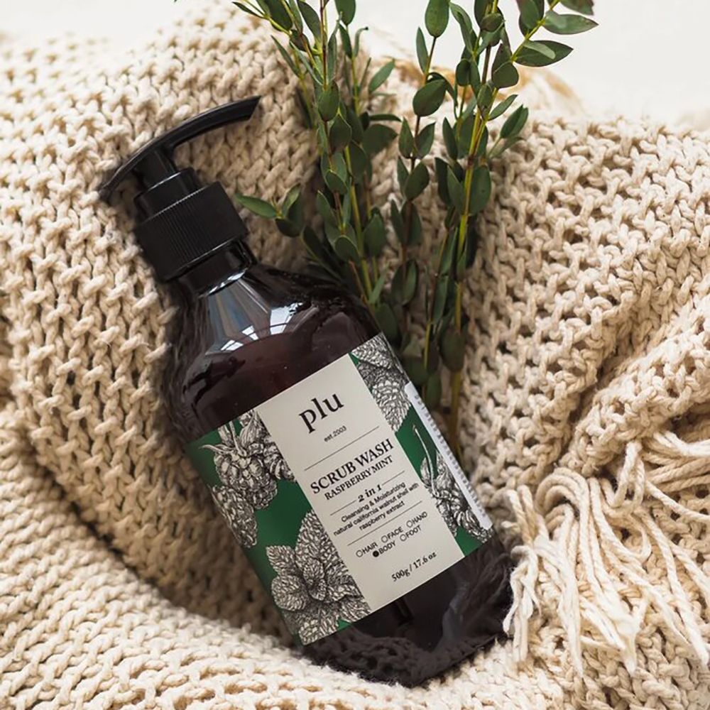 [플루] 1+1 데일리 스크럽 바디워시 자몽피치 500g 이미지 3