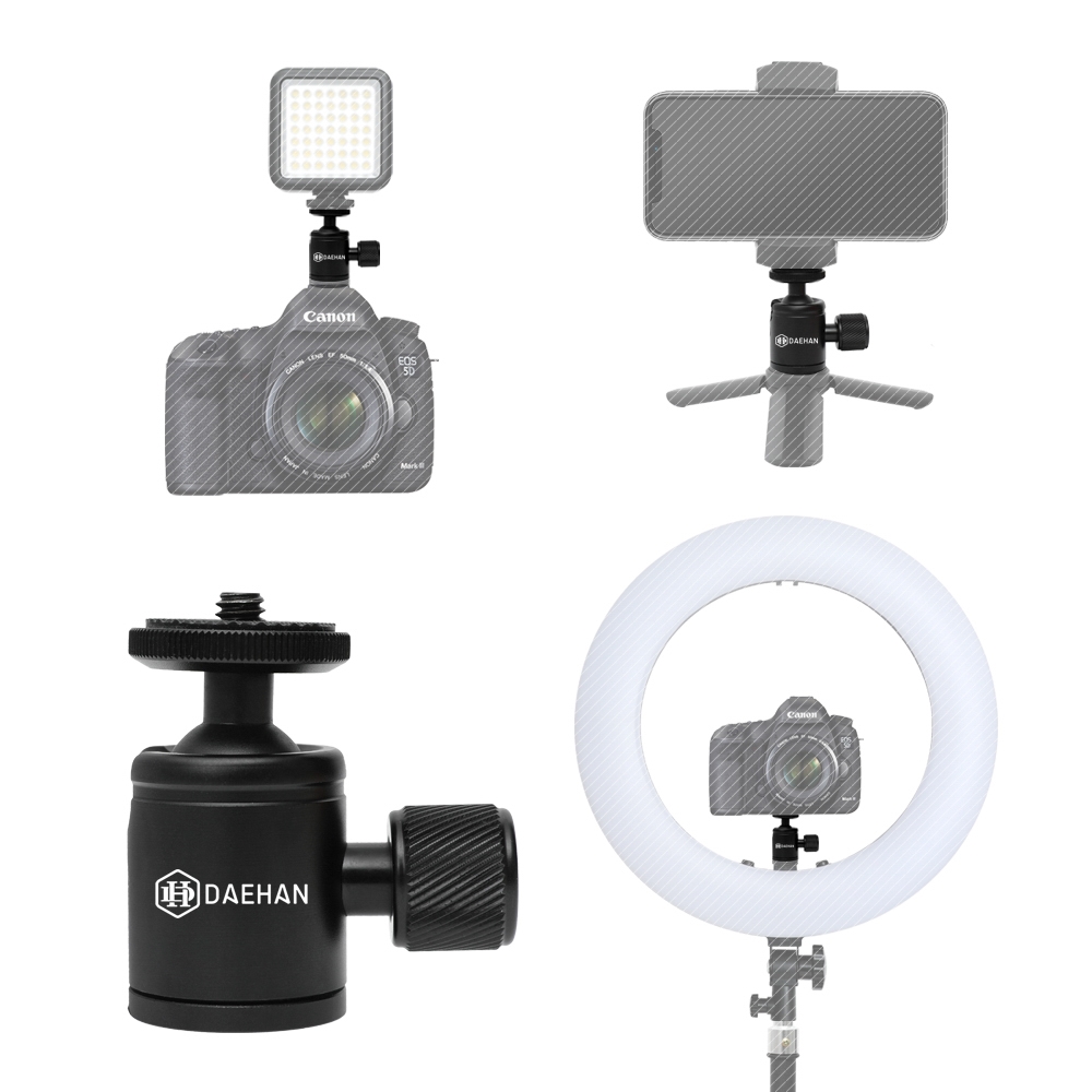 마일드 볼헤드 카메라 삼각대 미니볼헤드 360도 DH-B04