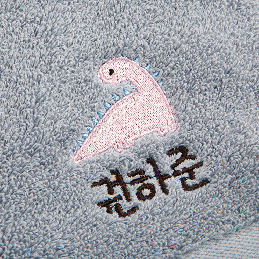 [주문제작]어린이집 네임 수건 헬로디노 01 다이노 송월 Pink - 상세 이미지 4