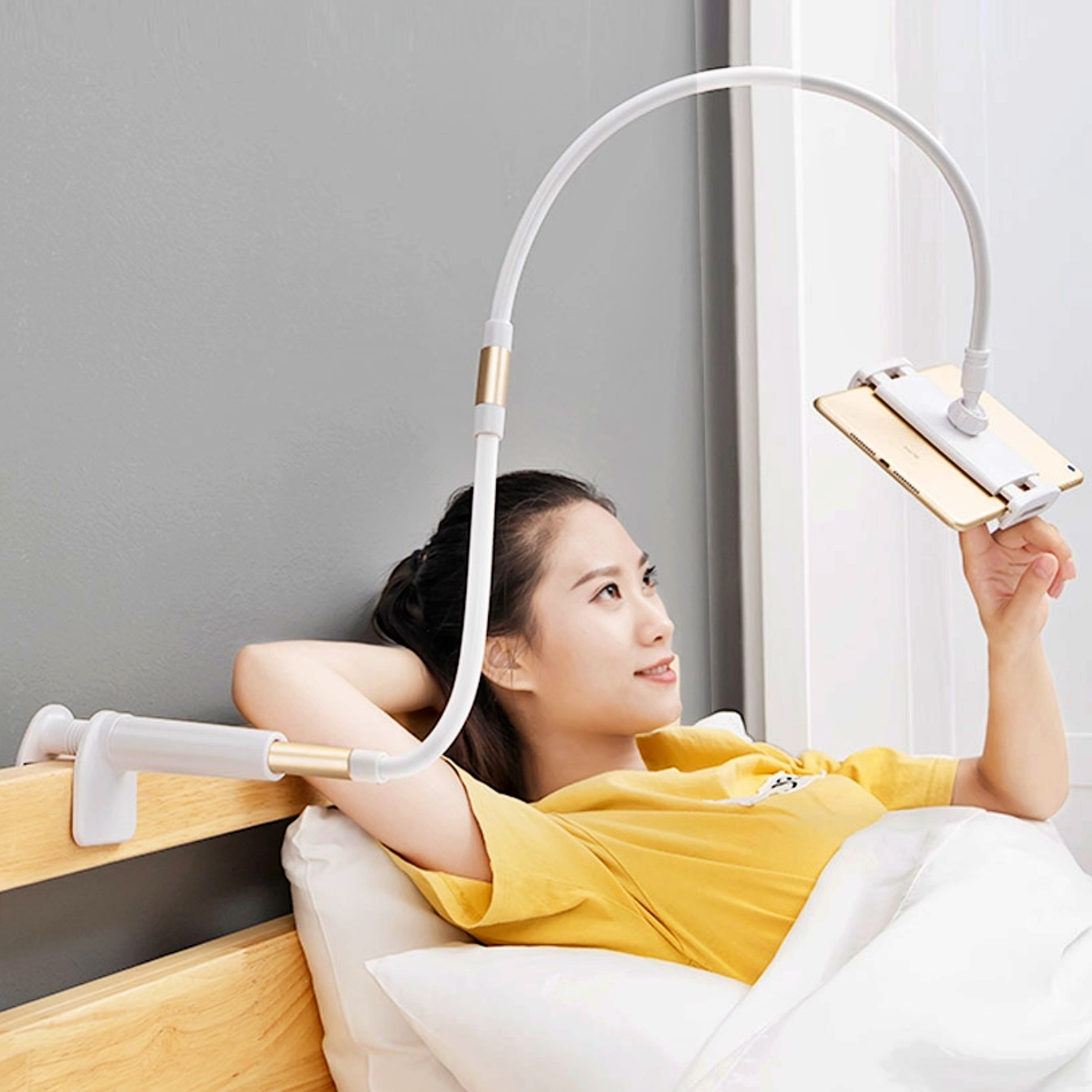 책상 자바라 휴대폰집게거치대 집게형거치대 핸드폰지지대