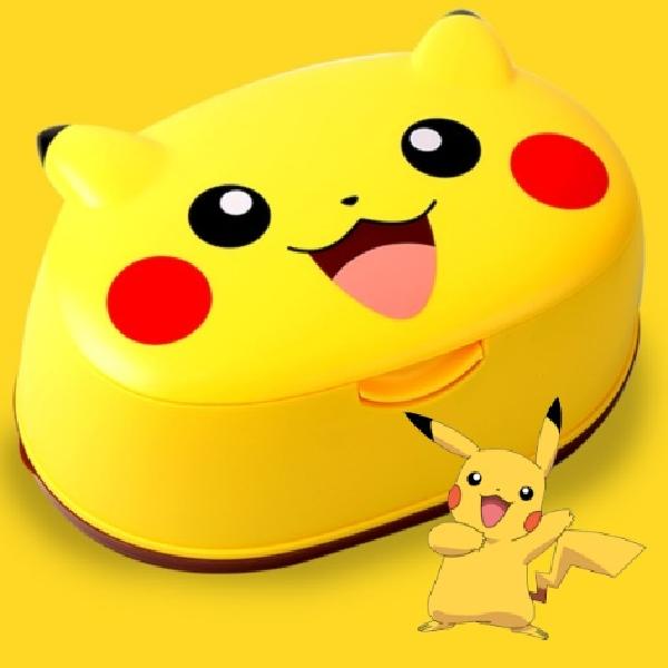 피카츄 원터치 물티슈 케이스 100 매 포켓몬스터 물티슈 커버 대용량 물휴지 캐릭터 보관함