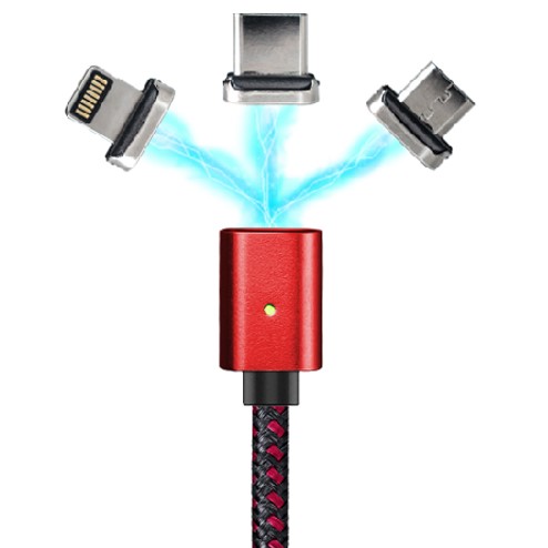 [레드] 자석 마그네틱 충전케이블 usb c타입 라이트닝 5핀 8핀 아이폰14 갤럭시S노트