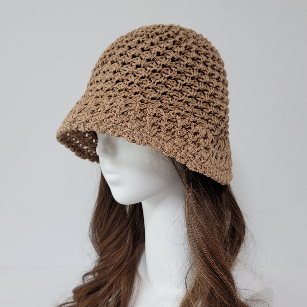 여름니트모자 여성벙거지모자 뜨개 휴양지 바캉스 비치 지사 산책 버킷햇 모자