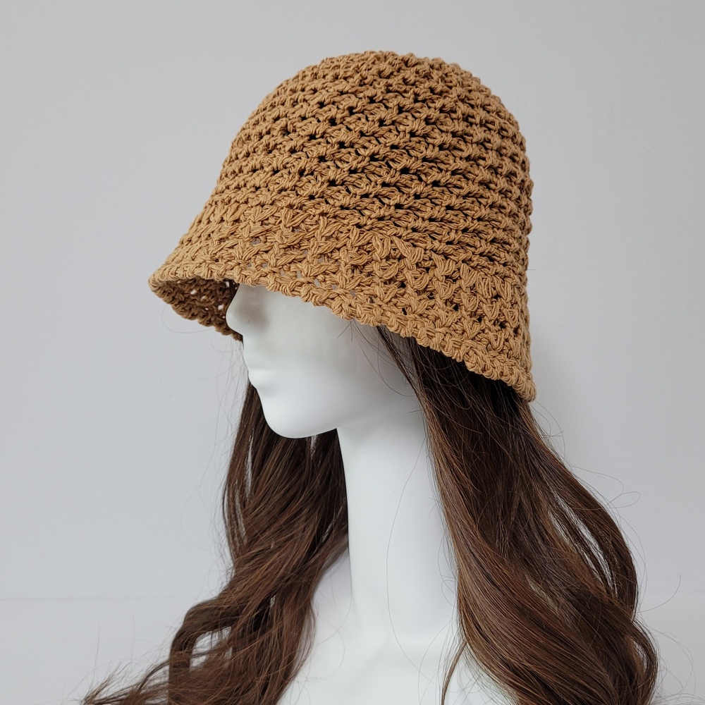 여름니트모자 여성벙거지모자 뜨개 휴양지 바캉스 비치 지사 산책 버킷햇 모자