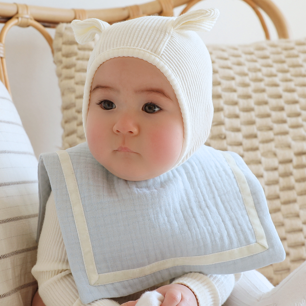 아기 침받이 거즈 턱받이 [벨벳 세일러] 이미지 7