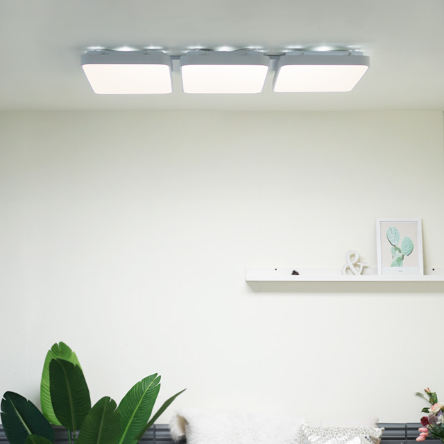LED거실등 마빈 거실6등 거실 조명 150W 주백색 - 상세 이미지 3