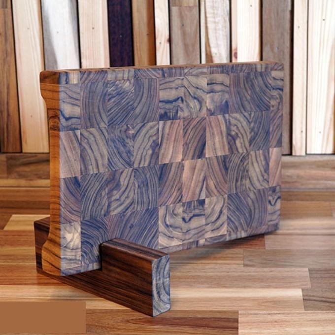 라오스 티크 원목 프리미엄 엔드그레인 도마 S 플레이팅 우드 수제 나무 이상민도마