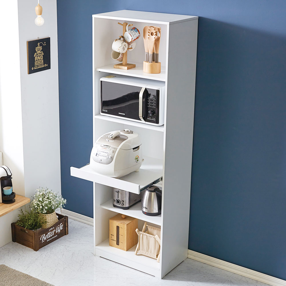 캐롤 600 광파오븐 렌지대 밥솥 전자렌지 수납장