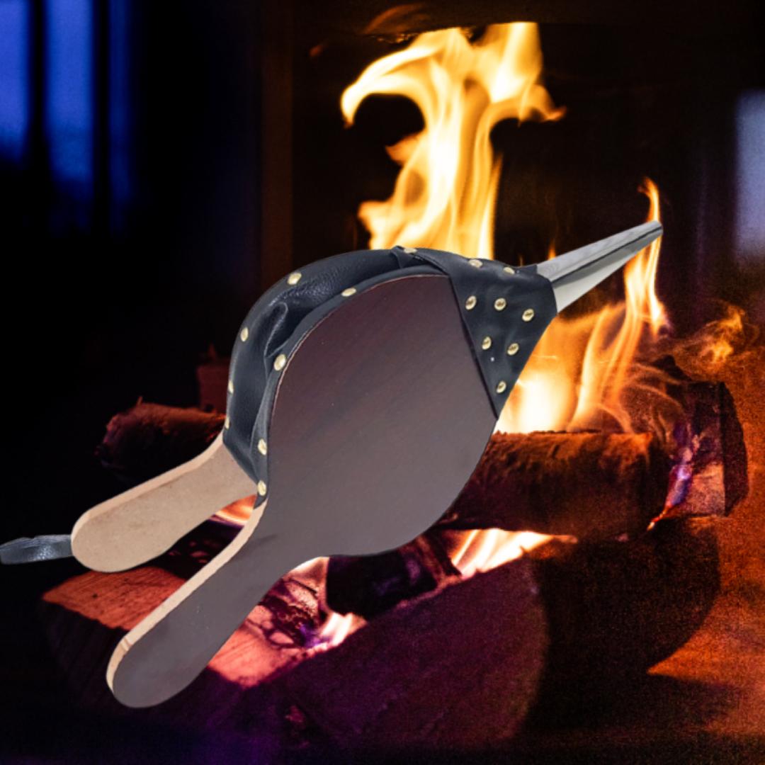 엔틱 빈티지 우드 벽난로 송풍기 소형 미니 화목 난로 캠핑용 펠렛 우드 스토브용 송풍기