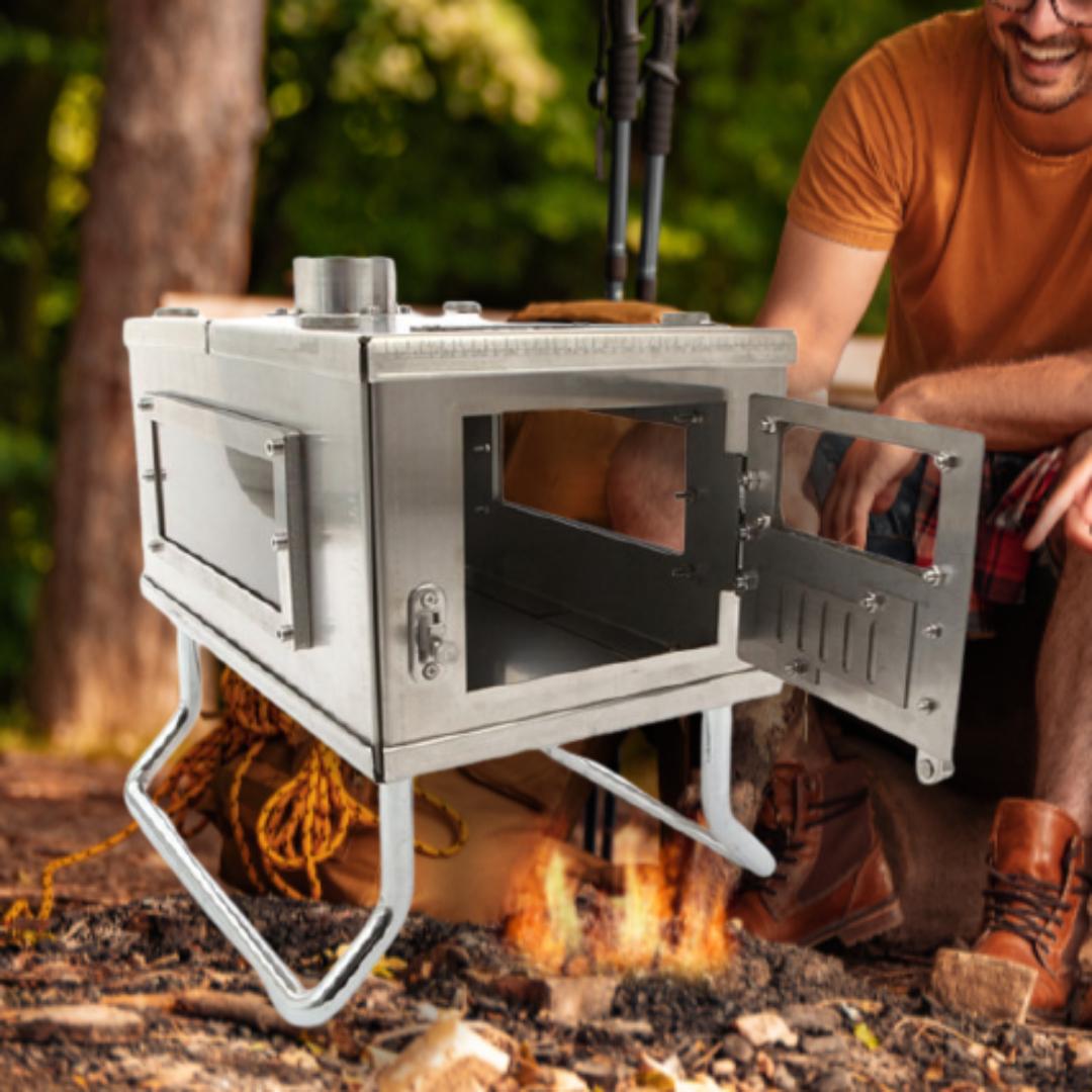 겨울 동계캠핑난로 텐트 스텐 소형 휴대용화목난로 