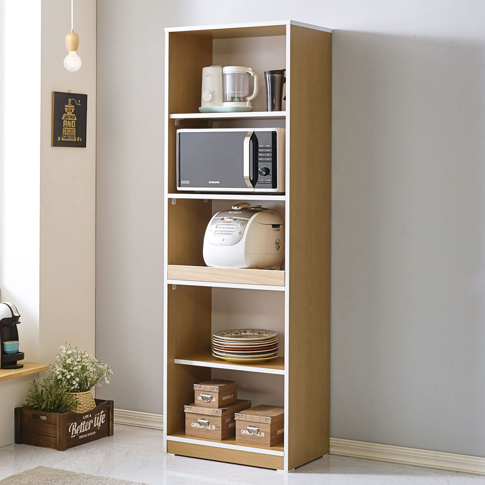 캐롤 600 광파오븐 렌지대 밥솥 전자렌지 수납장