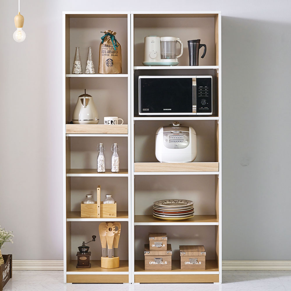 캐롤 600 광파오븐 렌지대 밥솥 전자렌지 수납장