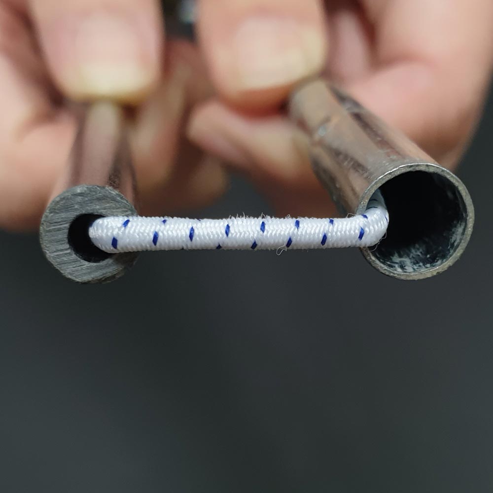 로고스 텐트 폴대 수리 로프 스트링 보수 탄성끈 고무줄 리페어 2.5mm, 30m, 화이트 - 상세 이미지 3