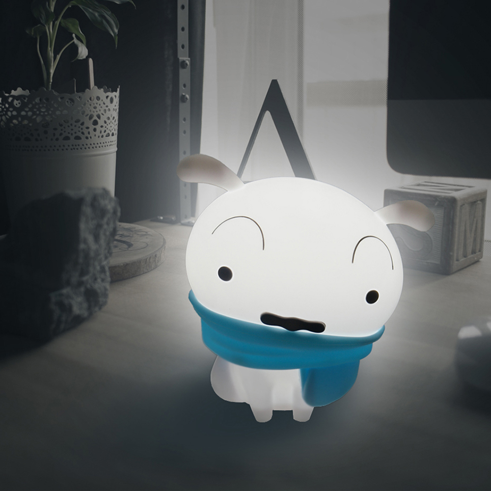 짱구 흰둥이 목도리 LED 무드등 조명 미니 DI2001 - 상품 이미지