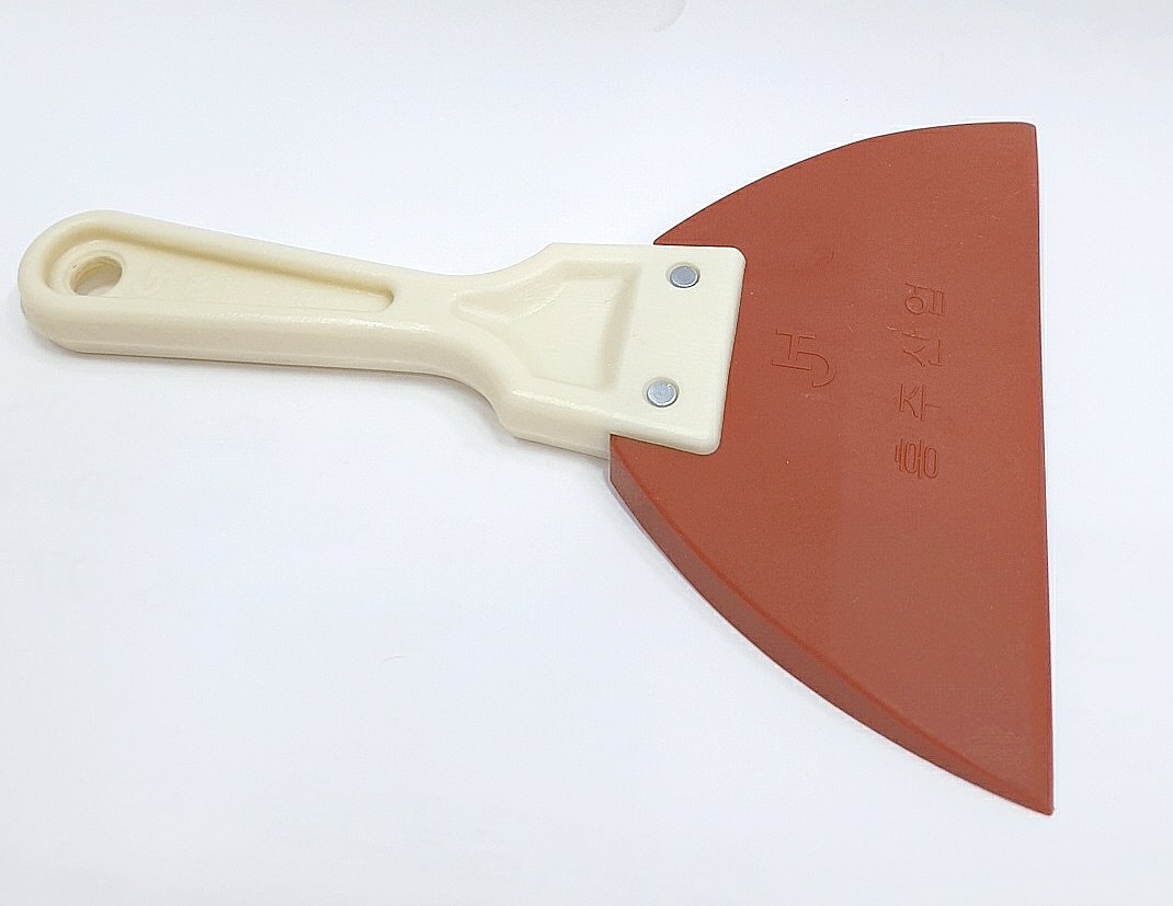 고무헤라 130mm 금속헤라(2PC) 타일메지작업 생고무 스크레퍼 퍼티 시트 - 상세 이미지 2