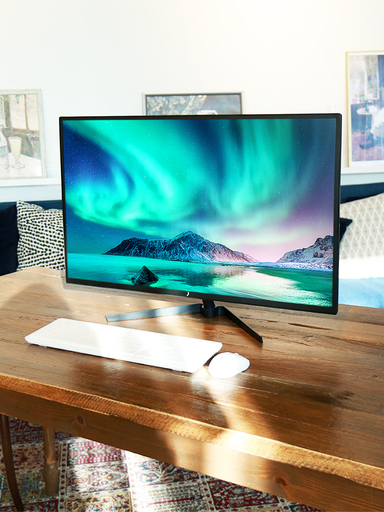 주연테크 V32Q-75 80cm LED PC 컴퓨터 모니터 QHD 75Hz 슬림베젤 일반 - 상세 이미지 4