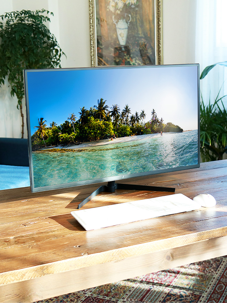 주연테크 V32Q-75 80cm LED PC 컴퓨터 모니터 QHD 75Hz 슬림베젤 일반 - 상품 이미지
