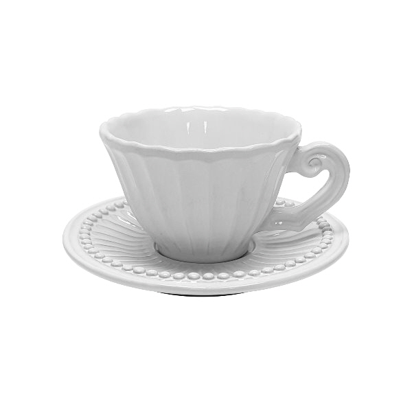 이태리 VBC까사 인칸토 티컵/소서 세트 스트라이프 12cm - 메인 이미지