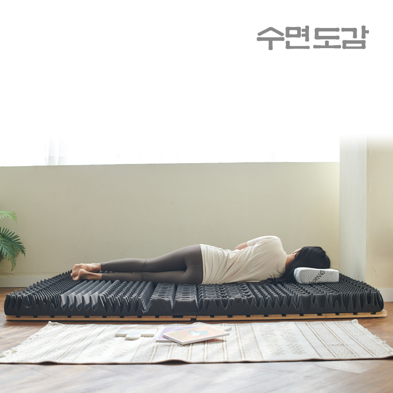 수면도감 14존 토퍼매트리스 바닥 침대매트 7㎝ 1인용 싱글 두꺼운 매트리스