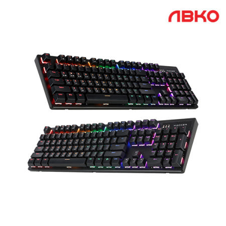 ABKO K560 축교환 레인보우 무빙 LED 기계식 키보드 (적축)