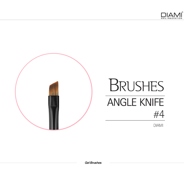 [DIAMI BRUSH] 다이아미 브러쉬 4호 앵글 나이프 - 상품 이미지