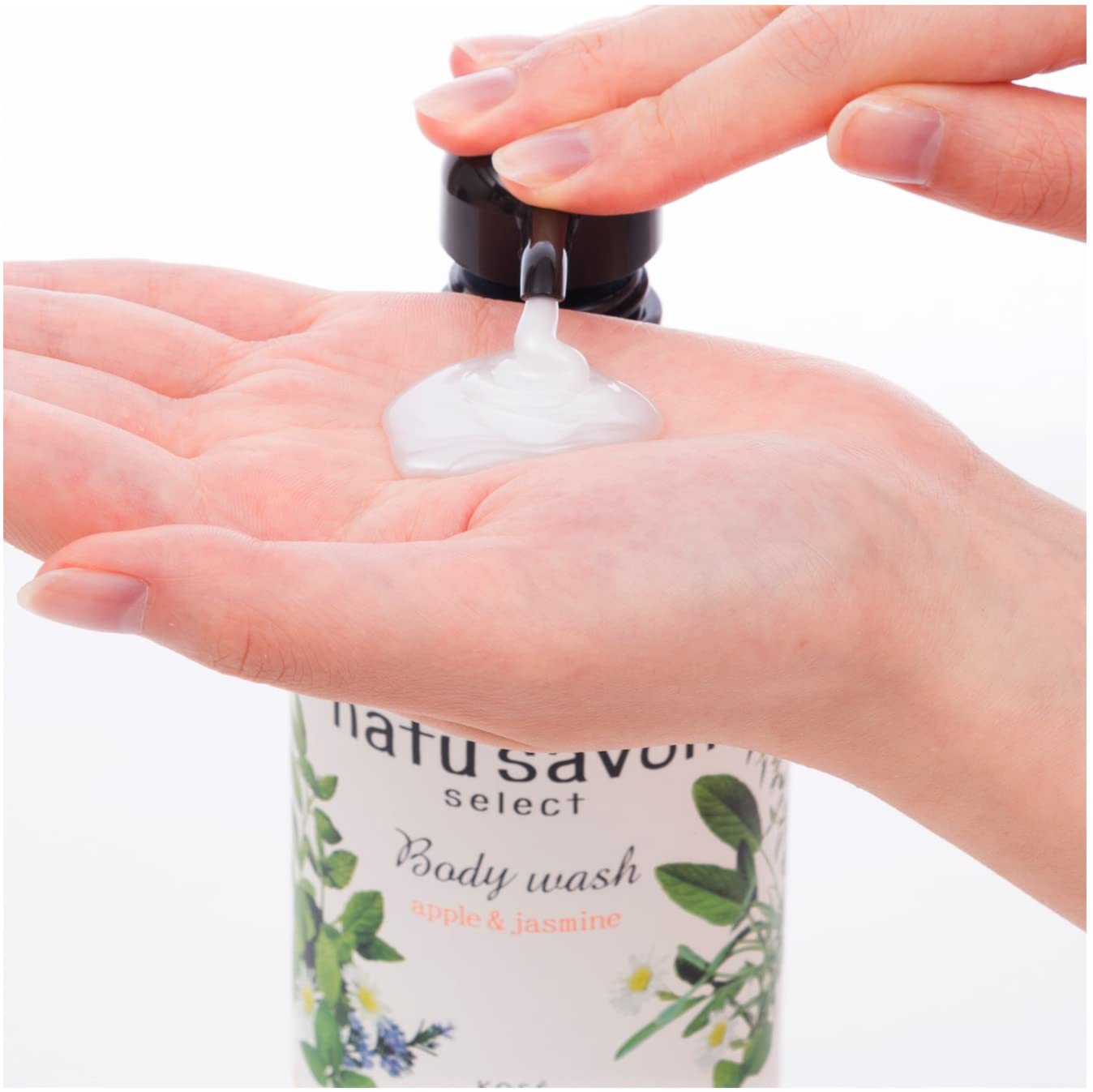 KOSE 나츄사봉 화이트 바디 워시 모이스처 500ml 애플&amp;쟈스민