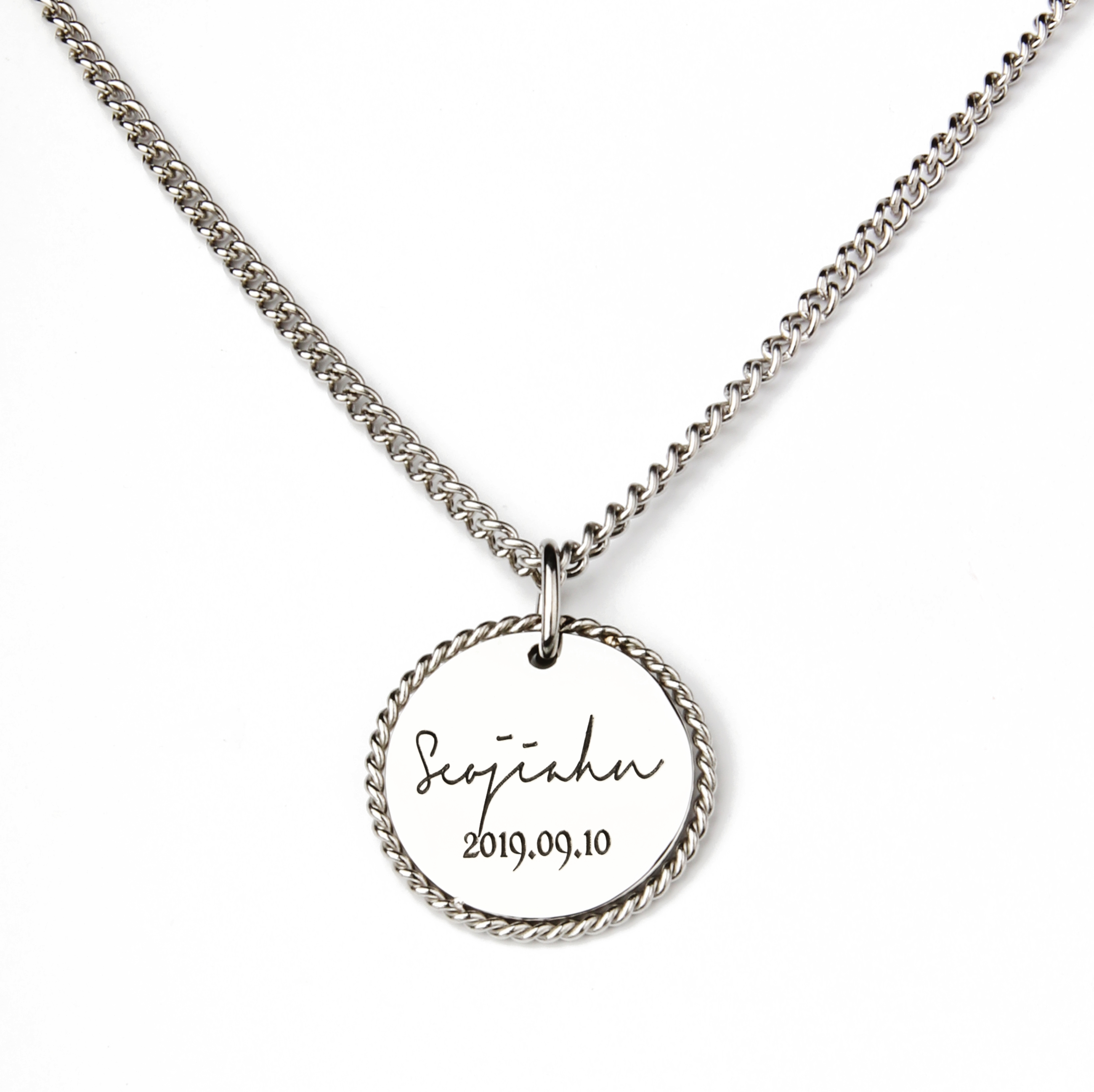 미아방지 목걸이 써지컬스틸 로프 아기 유아 어린이