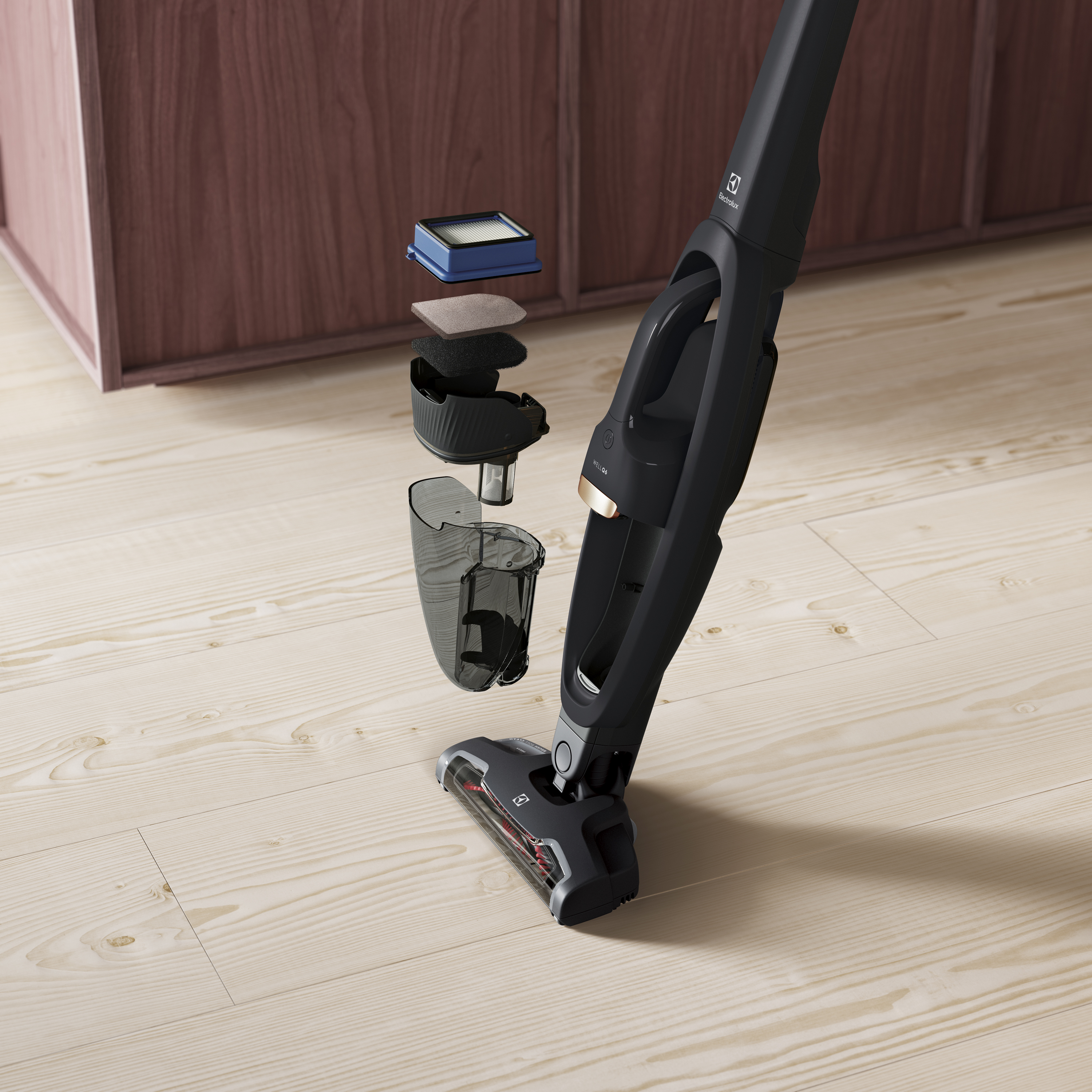 [필터증정] 일렉트로룩스 WQ61-1OGG (+ESKW1) Well Q 셀프스탠딩 투인원 무선청소기 18V