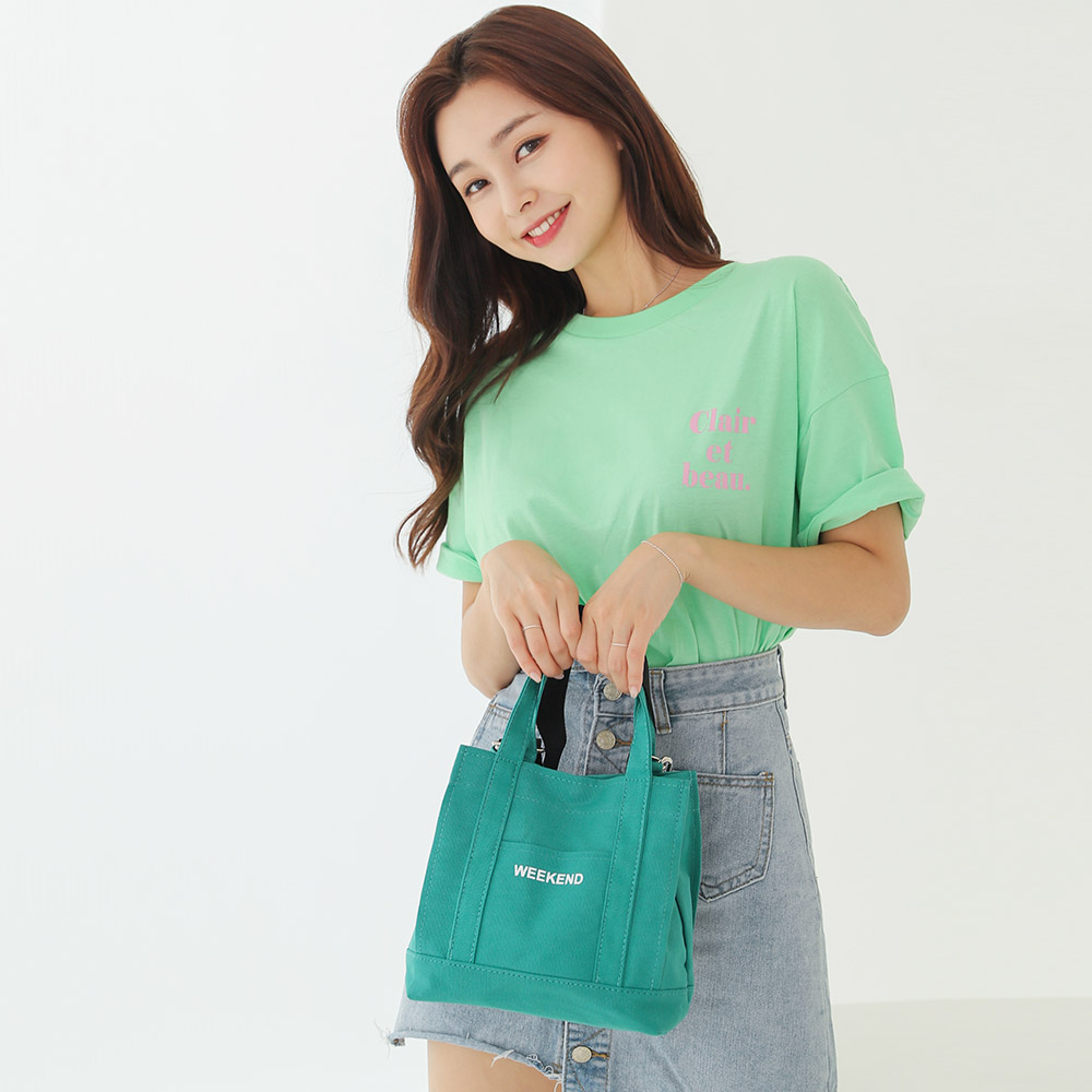 프롬헤븐 랄라 캐주얼 데일리 미니토트크로스백 에코백 - 상세 이미지 2
