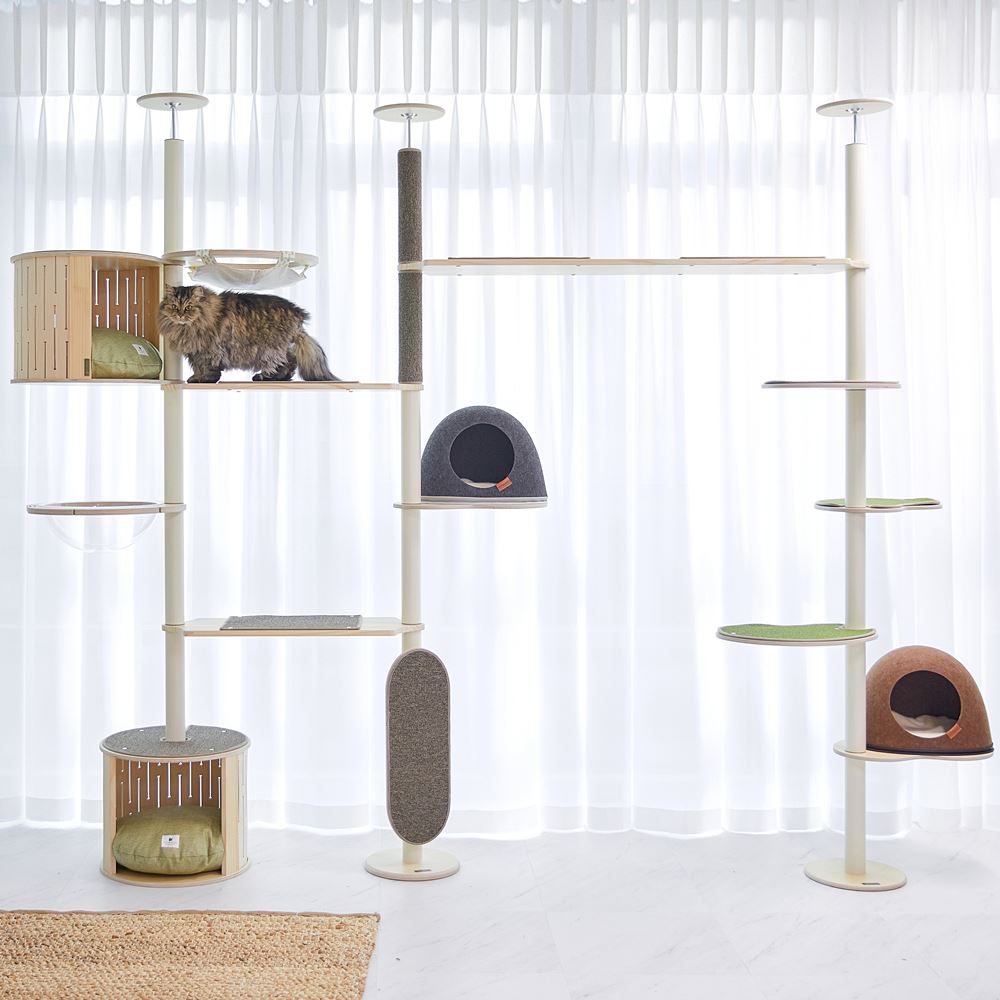 가또블랑코 캣타워 아이언 캣폴+발판3개