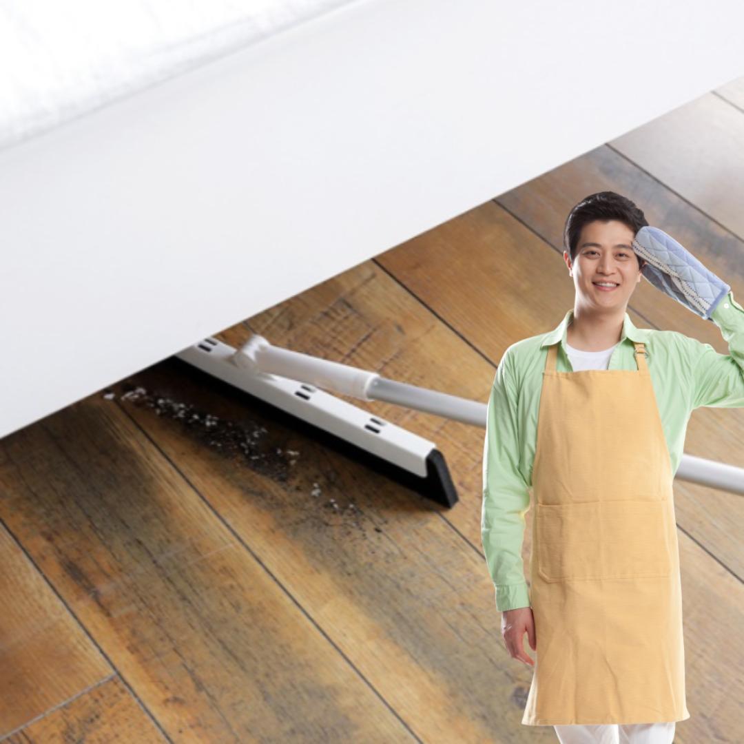 실리콘 빗자루 플라스틱 싸리빗자루 이탈리아 고무비 침대밑청소 업소용 미용실 매장용