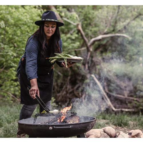 베어본즈 캠핑 바베큐 그릴 화로대 접이식 메쉬 파이어 핏 그레이트(원형) 불멍 캠프파이어
