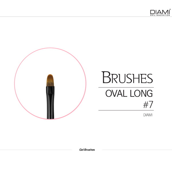 [DIAMI BRUSH] 다이아미 브러쉬 7호 오발 롱 - 상품 이미지
