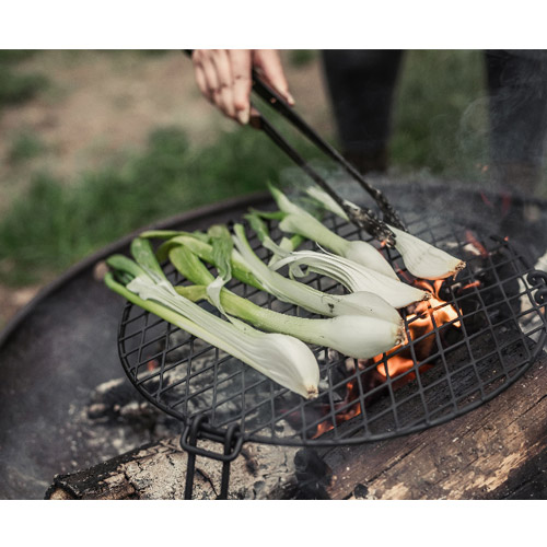 베어본즈 캠핑 바베큐 그릴 화로대 접이식 메쉬 파이어 핏 그레이트(원형) 불멍 캠프파이어