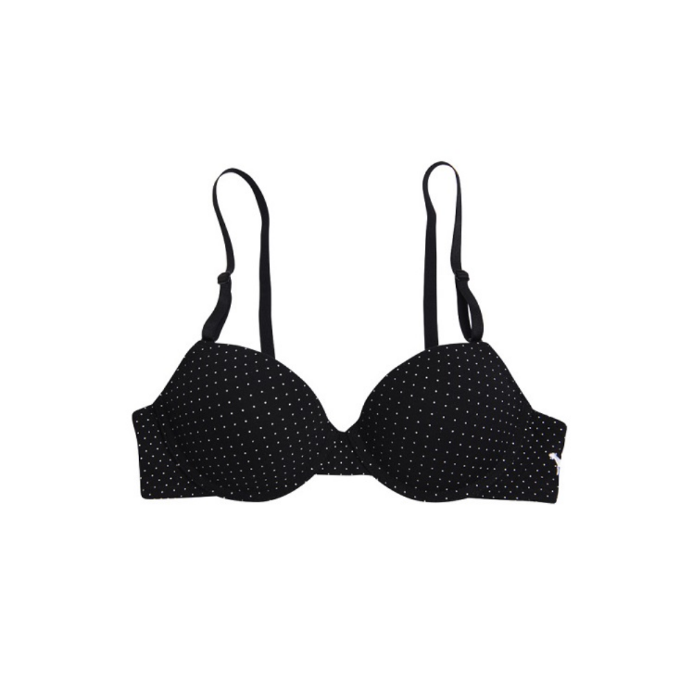 75B컵 80B컵 85B컵 국내생산 면스판 땡땡이 도트 몰드 와이어있는브라 - 상세 이미지 3