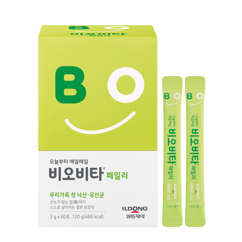 일동생활건강 낙산균 유산균 비오비타 패밀리 60포 2개월분 - 상품 이미지