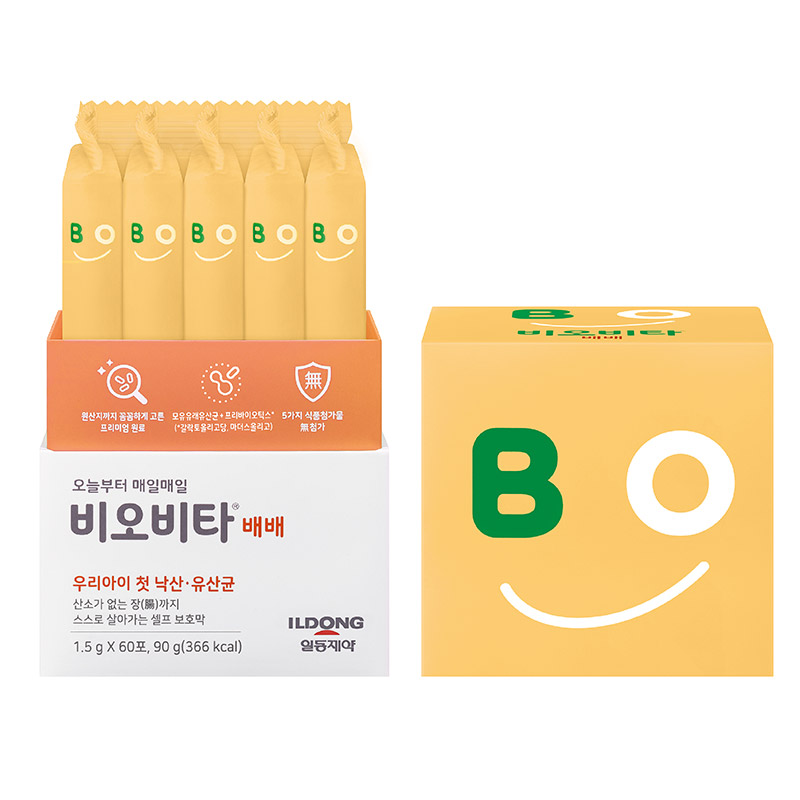 일동생활건강 낙산균 유산균 비오비타 배배 패밀리 60포 - 상세 이미지 2