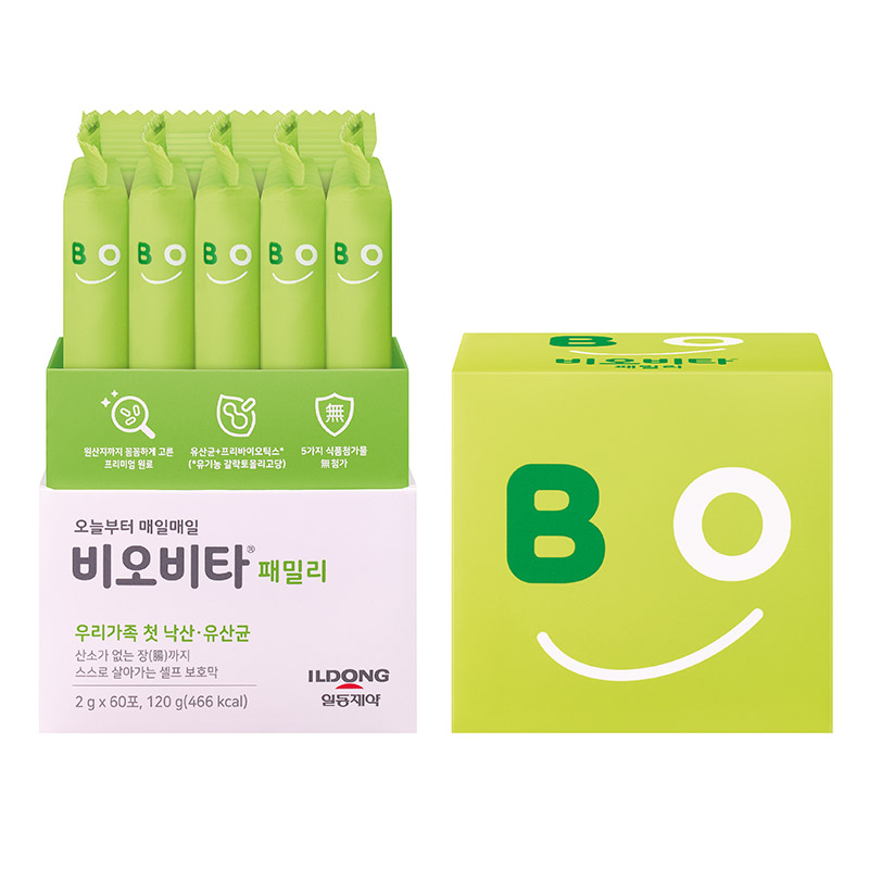 일동생활건강 낙산균 유산균 비오비타 배배 패밀리 60포 - 상세 이미지 4