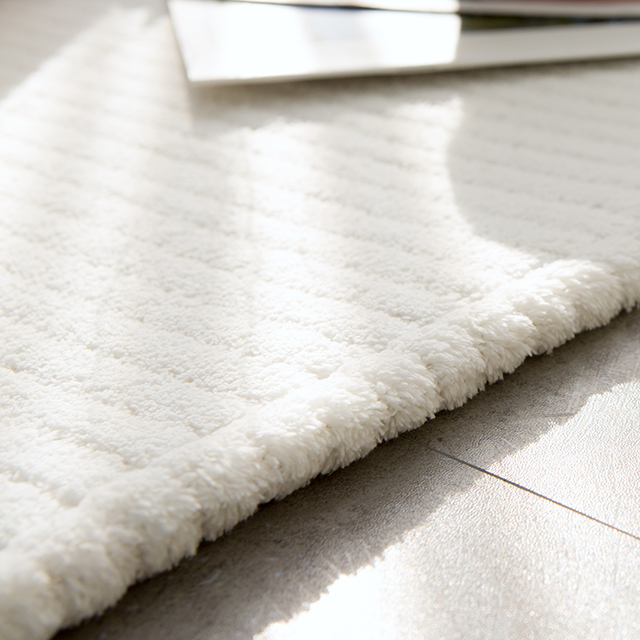 [마일드] 극세사 러그 거실 카페트 사계절 워셔블 먼지없는 단모 대형 크림100x150