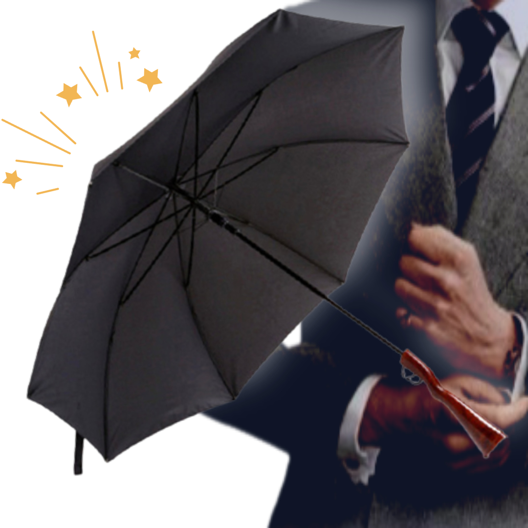 장총우산 호신용 피스톨 특이한 독특한 자동 패션 킹스맨 우산 - 상품 이미지