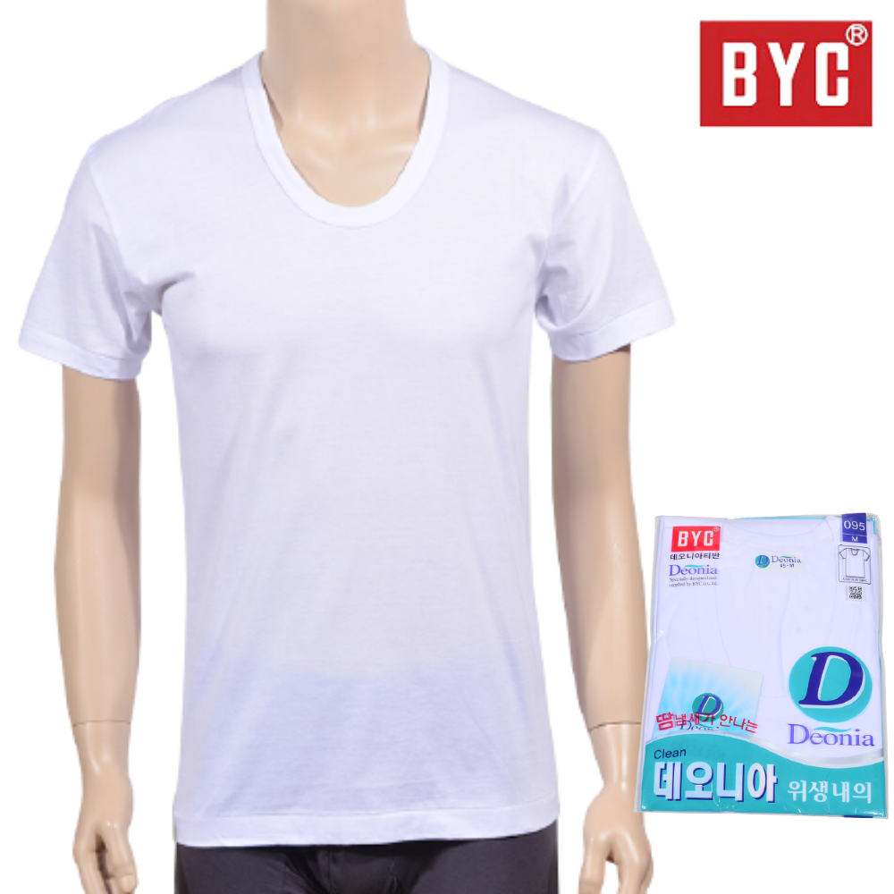 데오니아 byc메리야스 110 쌍방울 순면 남자난닝구 반팔메리야스 메리아스 런닝구 런링 - 상품 이미지