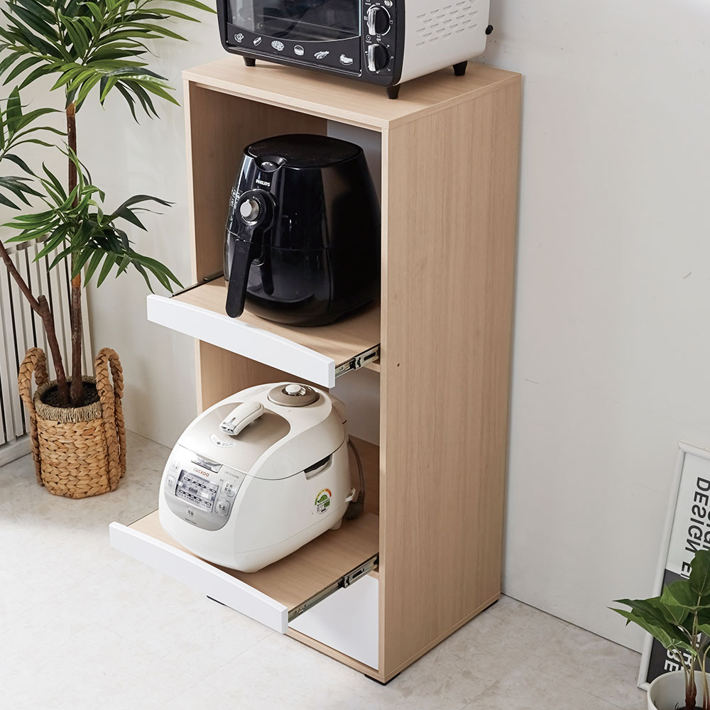 라이언 주방 전자 렌지대 에어프라이어 밥솥 다이 수납장 밥통 정리대 렌지장