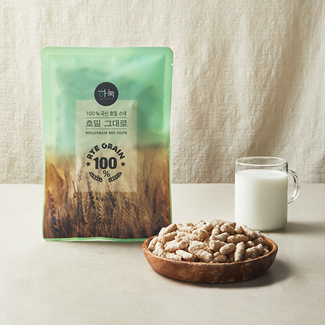 [하눅] 통호밀 선식미숫가루200g-5팩+호밀그대로 스낵80g-3팩 선물세트 - 상세 이미지 5