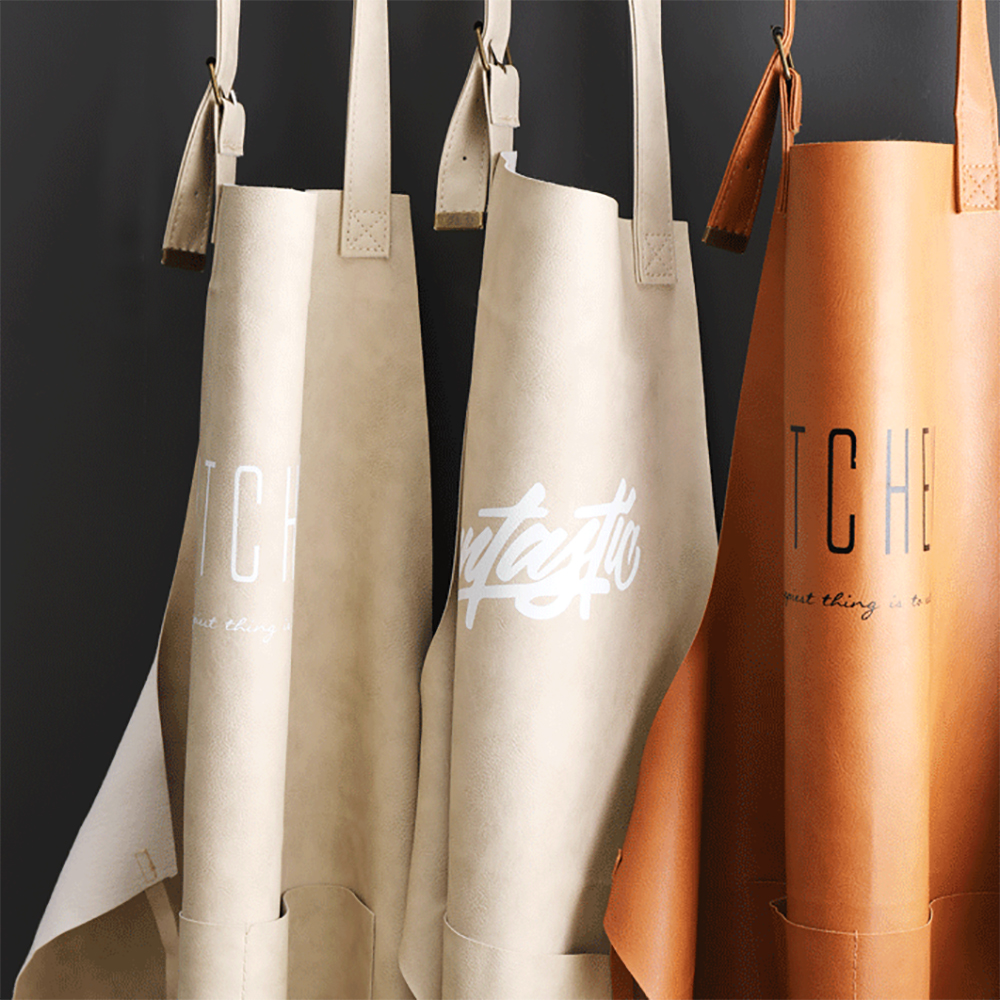 레터링 가죽 앞치마 카페 바리스타 공방 방수 꽃집 미술학원 남녀공용 레더 에이프런