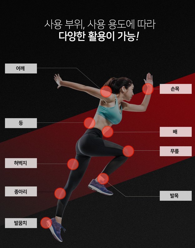 고출력근적외선 통증완화마사지기2셋트 이미지 6