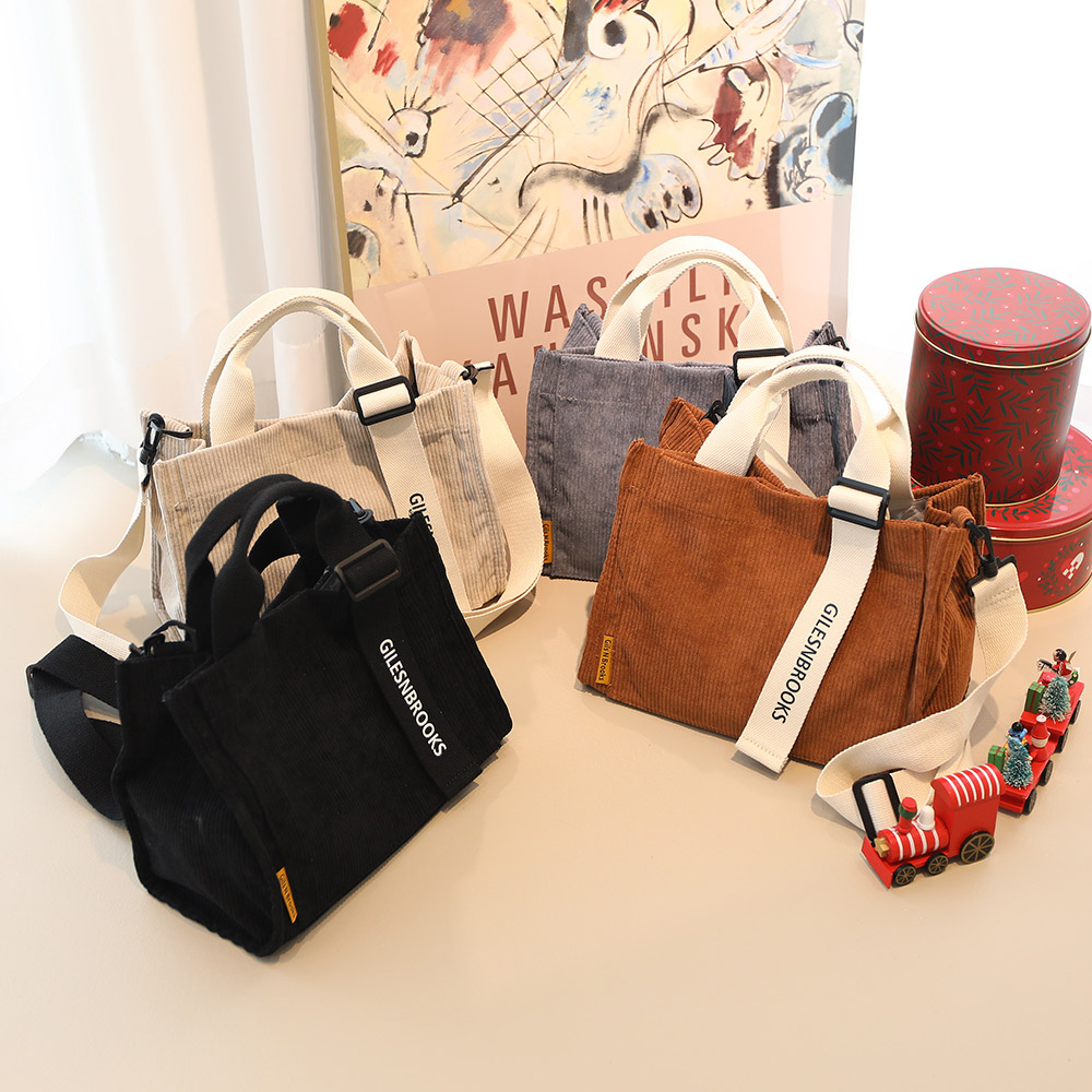 프롬헤븐 로이고 골덴가방 남녀공용 미니에코백